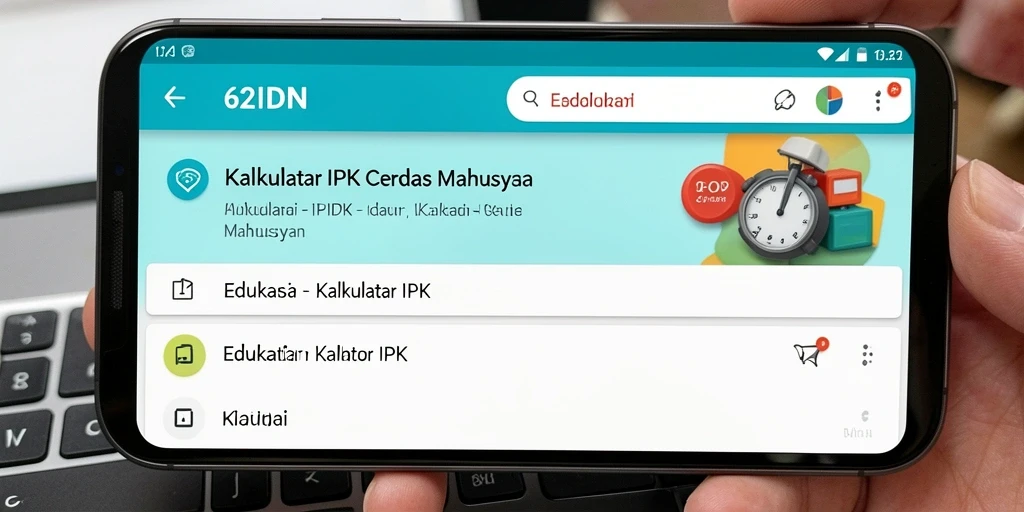 Tampilan antarmuka yang sederhana dan fungsional dari 62IDN.