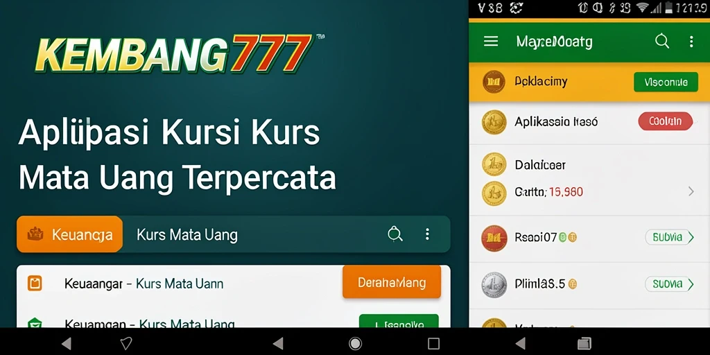 Antarmuka aplikasi KEMBANG777 yang sederhana dan informatif.