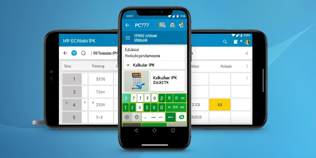 Antarmuka PC777 yang sederhana dan intuitif untuk Kalkulator IPK.