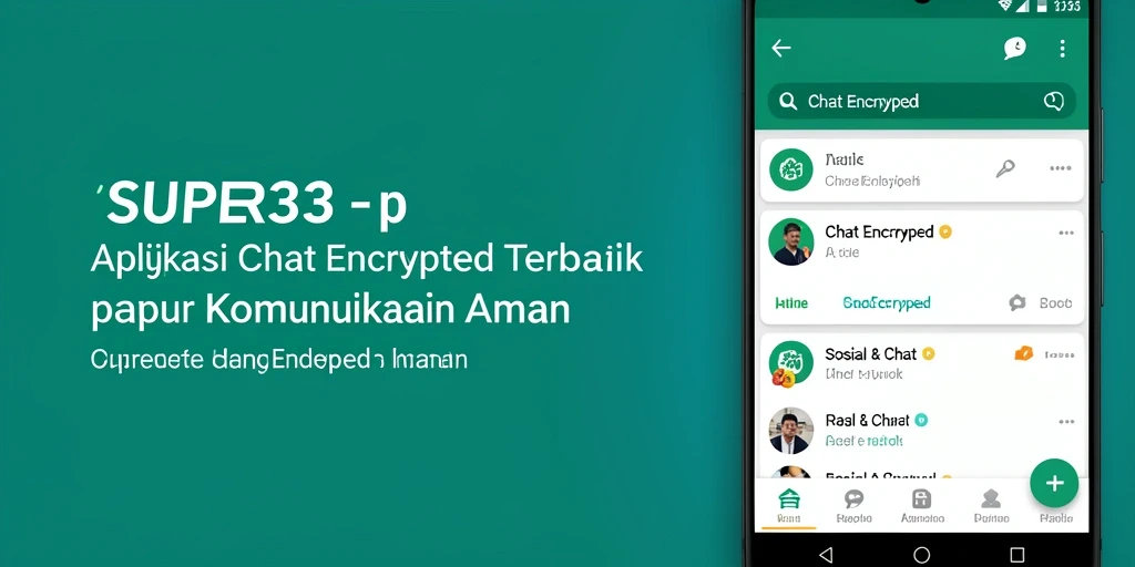 Antarmuka pengguna SUPER33 untuk komunikasi yang aman dan mudah.