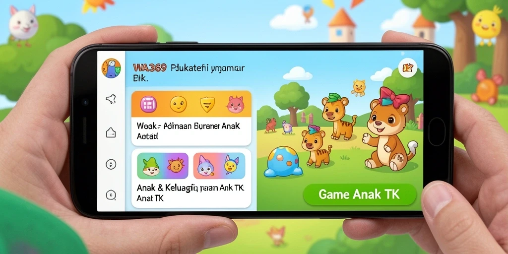 Antarmuka menarik dan interaktif untuk Game Anak TK.